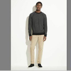 NWOT Men's VINCE XXL Bird's Eye Stitch Wool & Cashmere Sweater $275 # M68056769